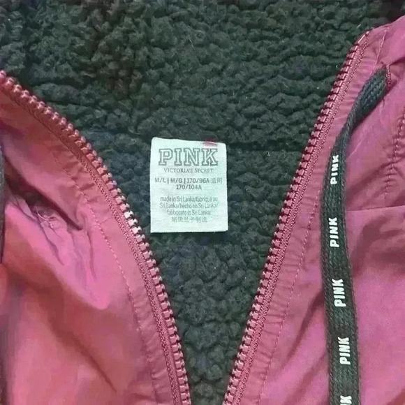 PINK Multicolor Vintage Vibe Color Block Jacket M/L - Picture 2 of 11